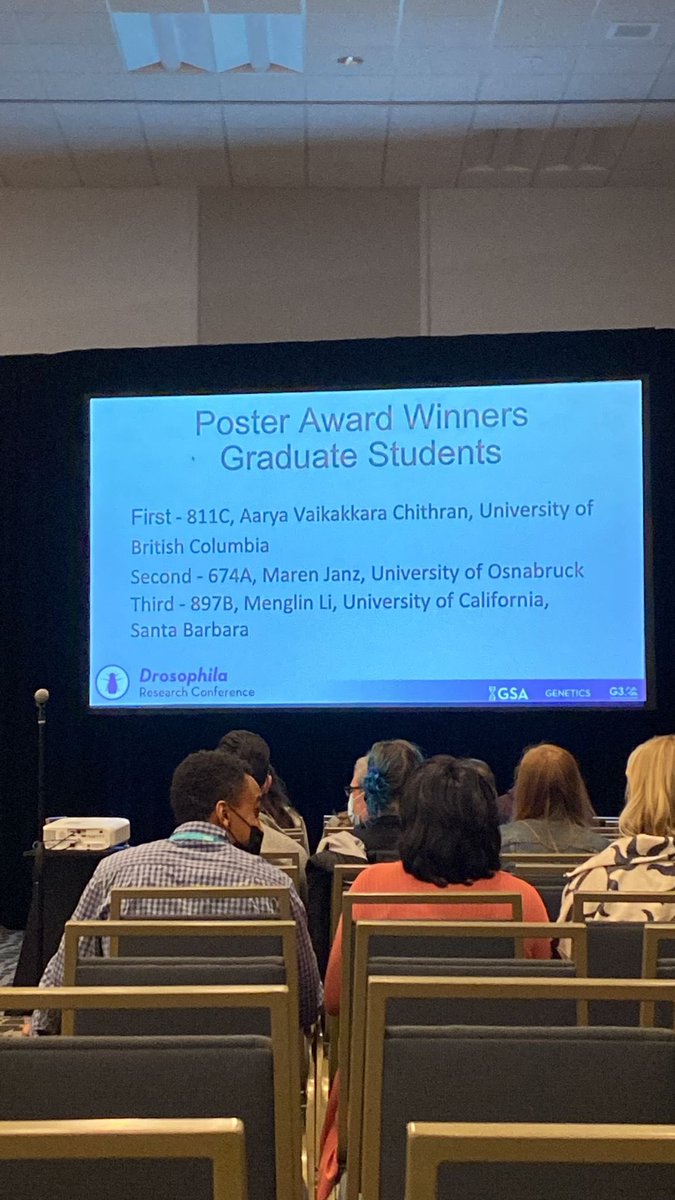aarya_chithran's tweet photo. @Auld_Fly_Lab Thanks so much Vanessa! So sad I missed it. And thanks to @WatLianna  and Sravya for sending me this snapshot! https://t.co/qSVZIiNkIo