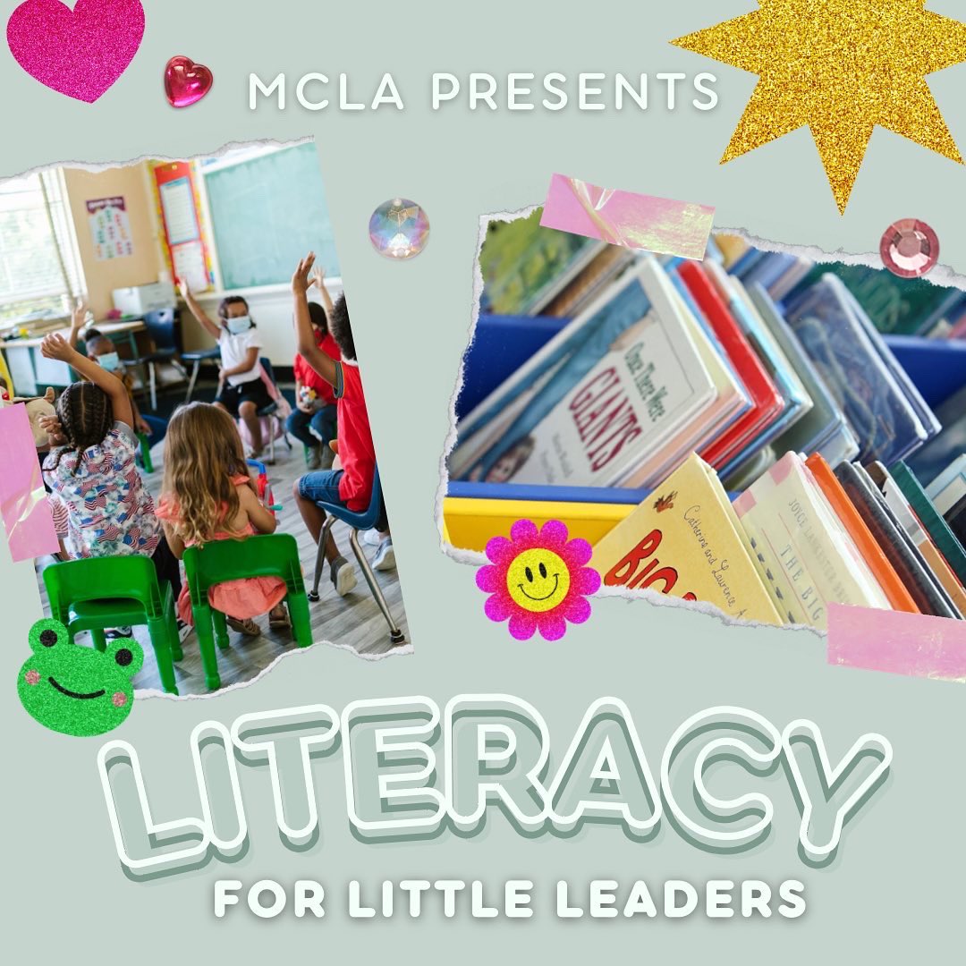 shsMCLA's tweet photo. MCLA presents Literacy For Little Leaders! We will be collecting cultural based children’s books for the next 2 weeks! To address book deserted areas in our city, we will be donating all of the books to an elementary school! 

Bring a book to room C16 or C6! Or DM us! https://t.co/gJvVsXtR66