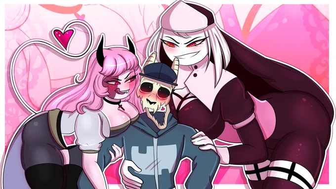 Fun thumbnail from me @lynn_carne &amp; @jelzyart's Sarvente &amp; Nikusa outfit swap comic dub @SugarRatio owns Nikusa of course!
https://t.co/RZJAiL0VE7
 #nikusafnf  #tabimod #fnftabi #fridaynightfunkin 