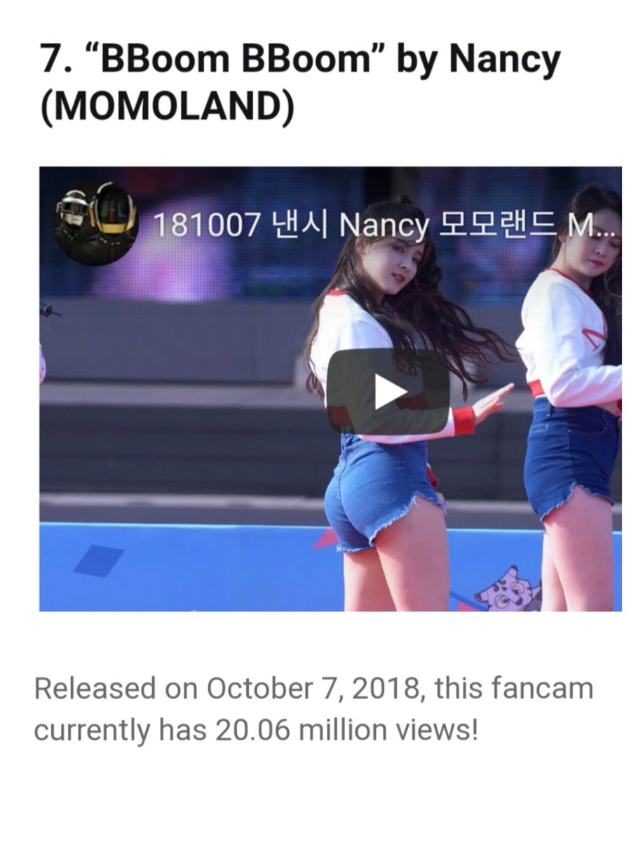 kapamerriesot6's tweet photo. nancy fancam #momoland https://t.co/R7QEjvRDfH
