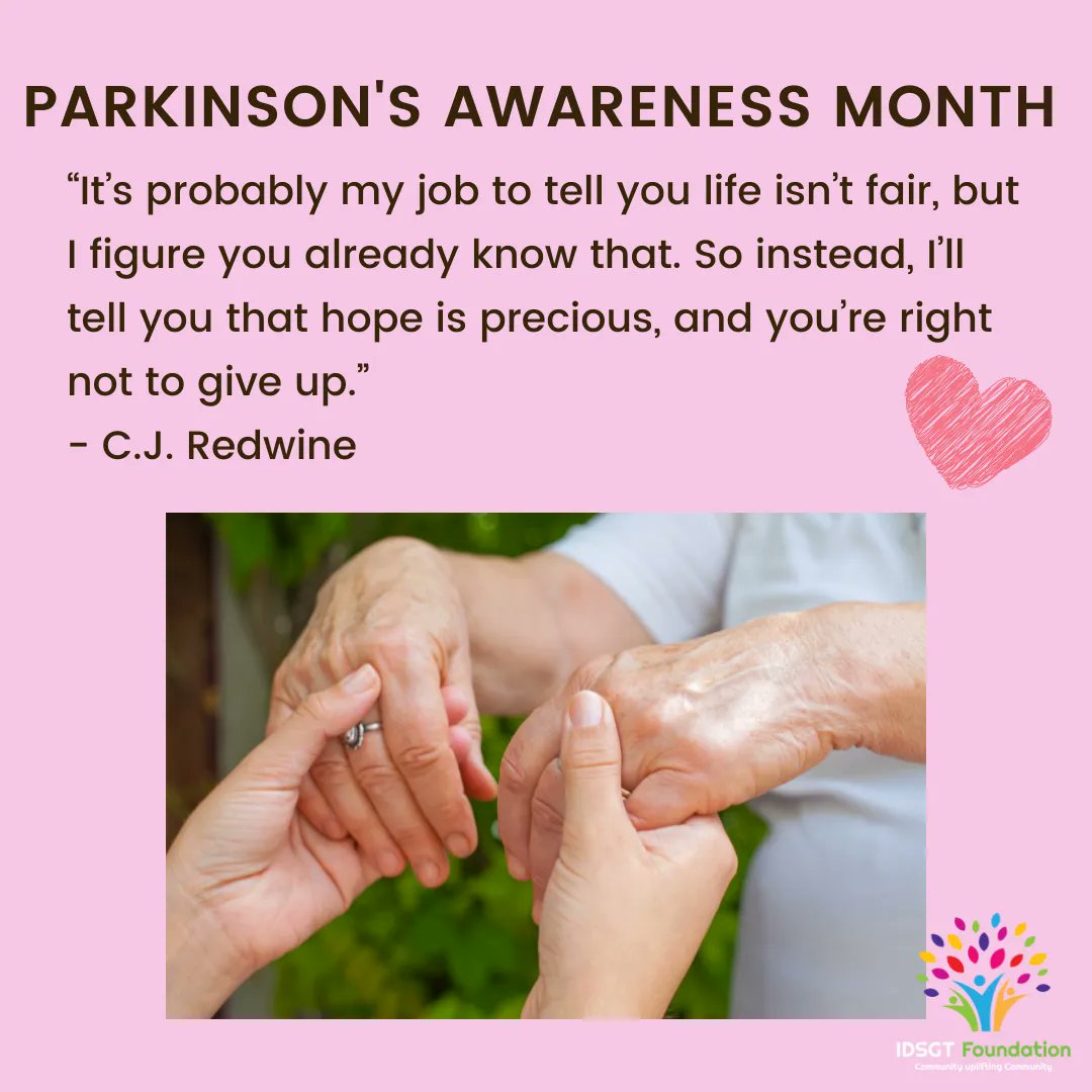 iDidGood2Day's tweet photo. A beautiful quote about living with Parkinson's Disease. 💘 

#idsgt #ididgood2day #Parkinsons #ParkinsonsAwarenessMonth https://t.co/wyKuoz2mbG
