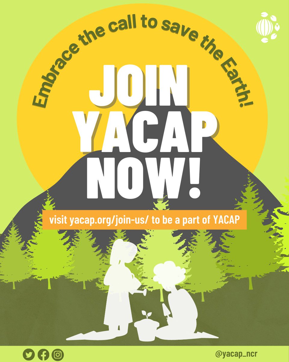 yacap_ncr's tweet photo. Get in, Cuties. We’re going to fight for climate justice.✊🏻
Are you ready to embrace the call to save the earth? No prior experience is needed! Check out https://t.co/2uMXzeFx27 to be a part of YACAP. 💟 https://t.co/25biqq2EdL