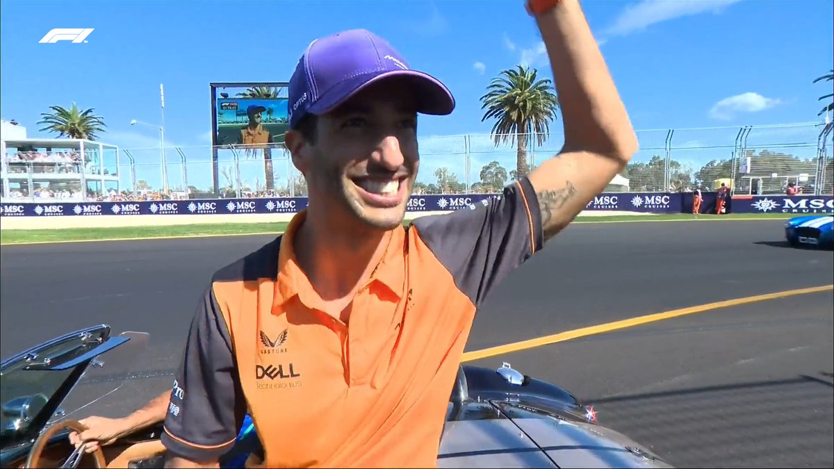 F1's tweet photo. The man of the moment, @danielricciardo! 💫

Absolute scenes in Australia! 🇦🇺

#AusGP #F1 https://t.co/gcIWg0Rcz8