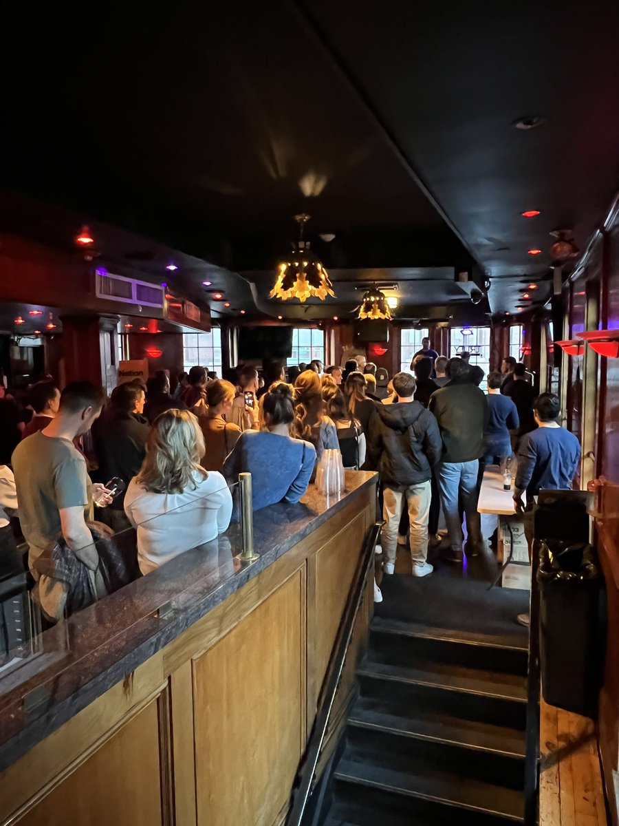 AtReggie's tweet photo. Great turnout tonight for the Pints for Pat (Tillman) event at @ThePointBoston. Thank you to everyone who turned up to support the Tillman Foundation and Tillman Scholars  @pattillmanfnd @NESunDevils #ForksUp #Pints4Pat #PintsForPat https://t.co/g10DnW3kz2