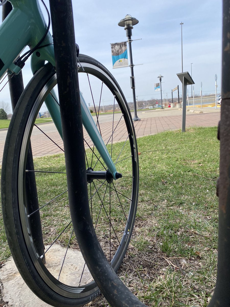 emilyrandel's tweet photo. Point A: #KCClimateSummit @JCCCtweet. Point B: Mission Transit Center Park and Ride with protected trails between! Thanks to all the summit organizers and participants and to @RideKCTransit for the lift this morning. https://t.co/8KiGjY10w3