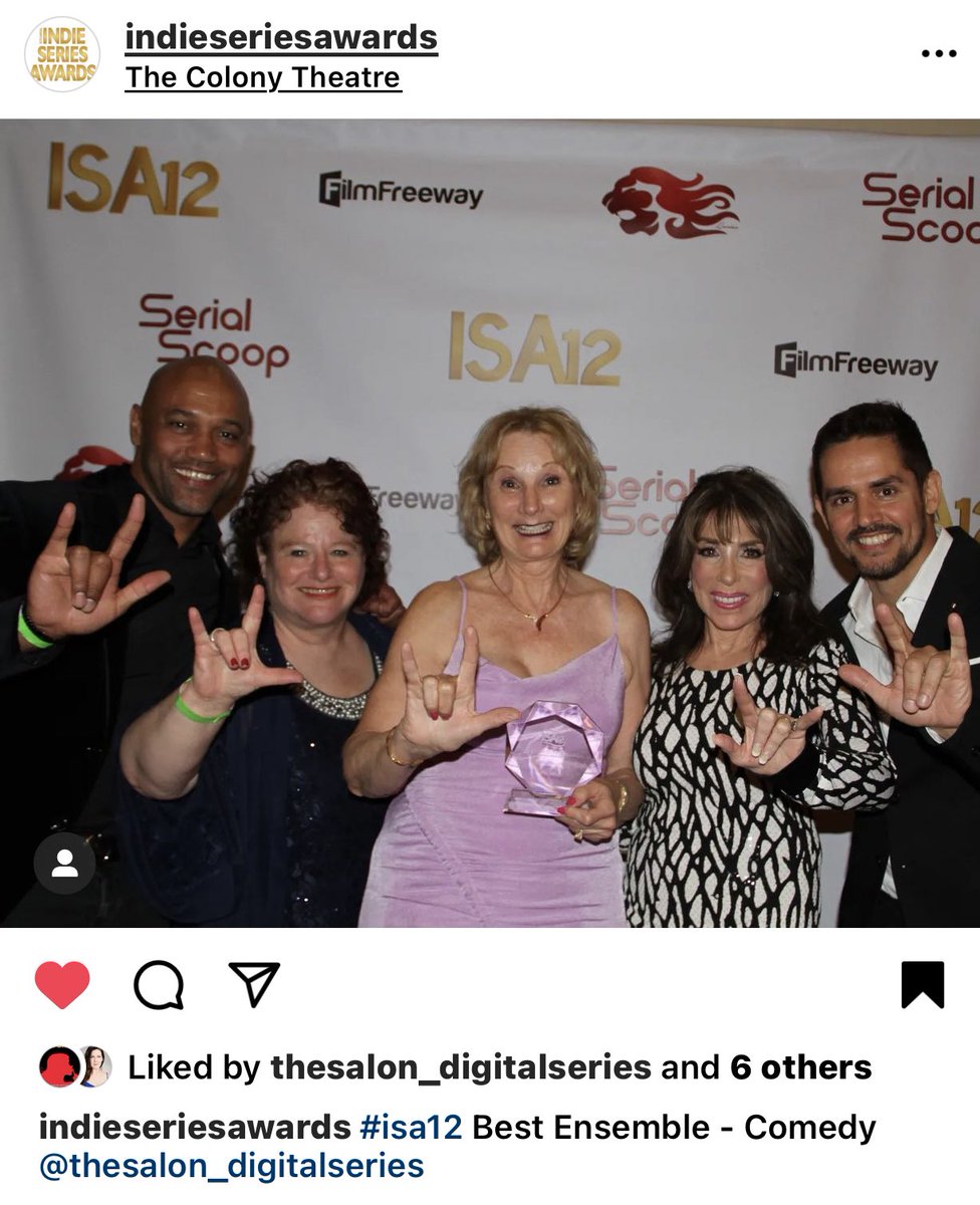 RMCFilms's tweet photo. Repost from Instagram @ISAwards - a very special night indeed! #thesalondigitalseries #isa12 https://t.co/Rda8UwAvMI