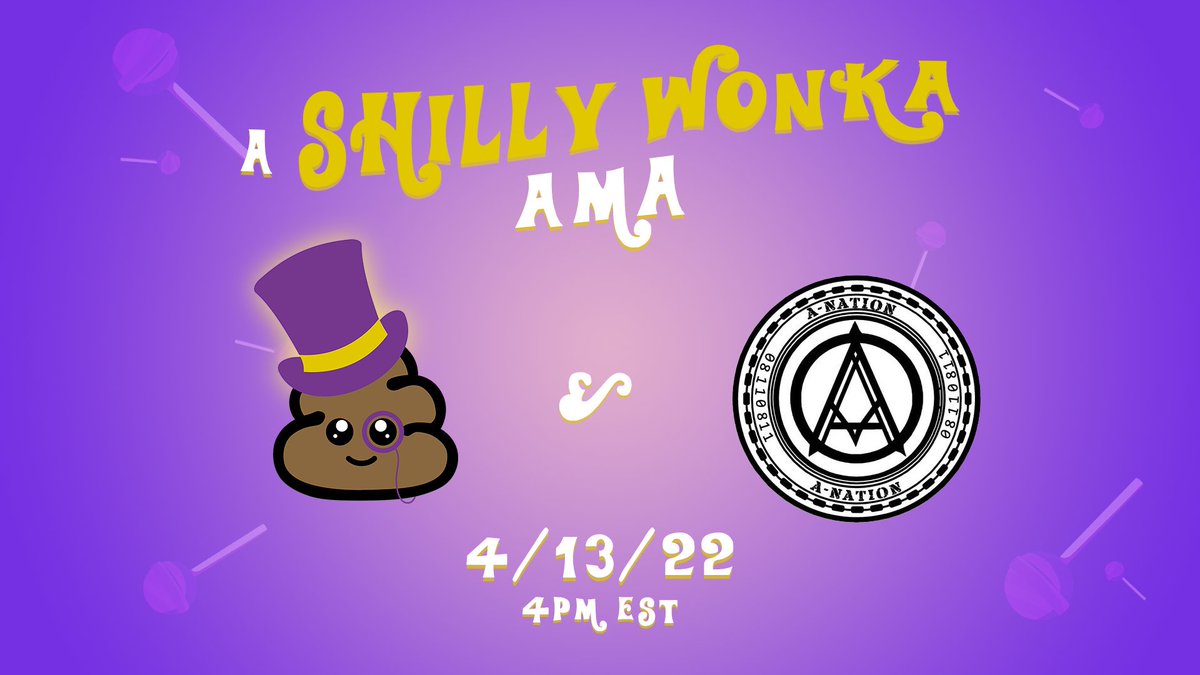 L4I0S's tweet photo. We have another amazing AMA lined up at #TheShitcoinFactory 

@ShillyWonkaBSC will be hosting @AnationANTN Wednesday at 4pm EST. Make sure to tune in!
https://t.co/uHj9d3olsl
https://t.co/jcC0Eoq31T

#Altcoin #BSC #cryptocommunity #DeFi https://t.co/VS3LJQCrHk