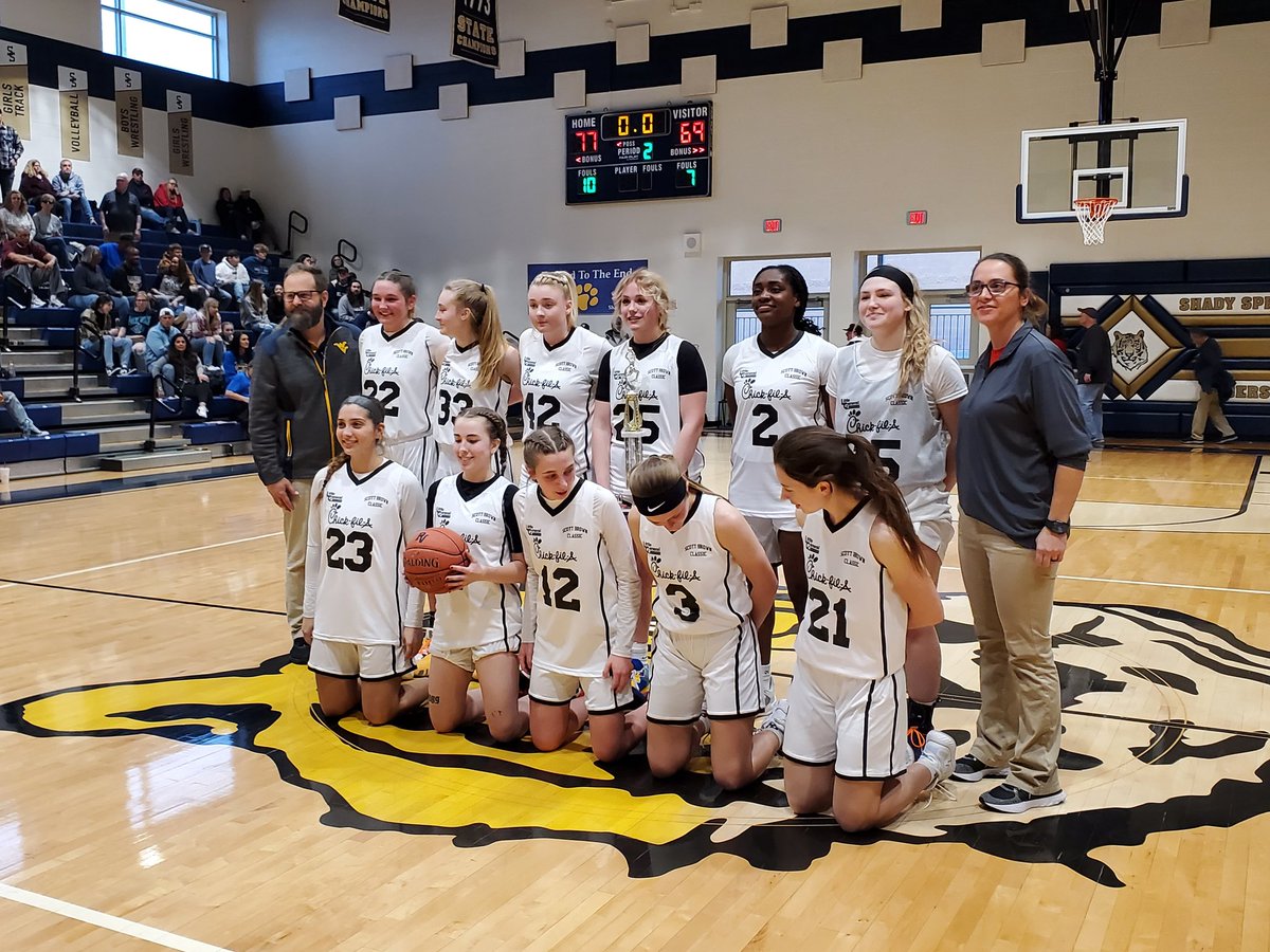 Rusty Udy (@rusman1981) on Twitter photo Final from the Scott Brown Classic girls all-star game...
Chik-fil-a AAA/AA/A 77
Jan Care AAAA 69
Anyah Brown from PikeView is names the game MVP.
<a href="/GilmerAthletics/">GCHS Athletics</a> Trinity Bancroft wins the 3-point shootout
#wvgirlsbb Final from the Scott Brown Classic girls all-star game...
Chik-fil-a AAA/AA/A 77
Jan Care AAAA 69
Anyah Brown from PikeView is names the game MVP.
<a href="/GilmerAthletics/">GCHS Athletics</a> Trinity Bancroft wins the 3-point shootout
#wvgirlsbb
