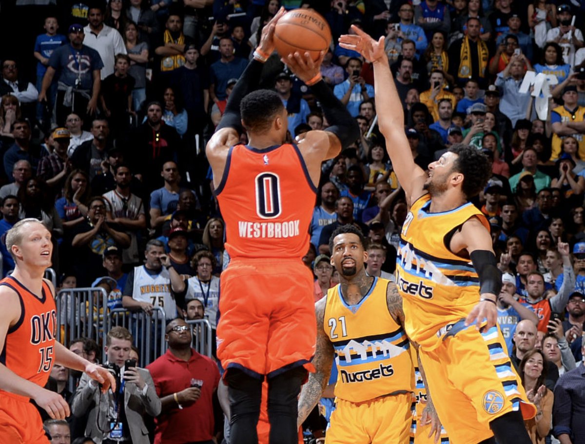 5 years ago, Russell Westbrook did all these in a game:

• 50-point triple-double
• Broke Oscar Robertson's triple-double record
• Hit the game-winner 

Brodie was a bad man.