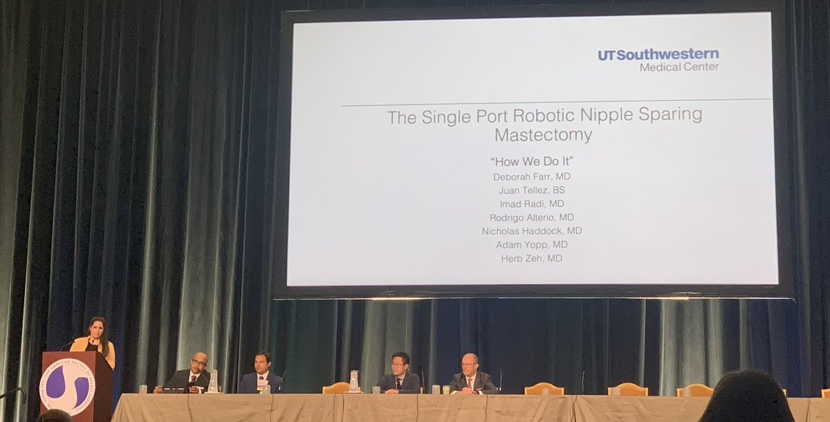 Adam Yopp (@adamyopp) on Twitter photo Today at <a href="/ASBrS/">ASBrS</a> <a href="/DVFelaine/">Debb Farr</a> moving breast surgery field forward through first robotic breast surgery nipple sparing mastectomy program in US using Sp robotic platform. <a href="/utswcancer/">UTSW Simmons Cancer Center</a> <a href="/UTSW_Surgery/">UTSW Surgery</a> <a href="/UTSWNews/">UTSW Media Relations</a> #programsnotproviders Today at <a href="/ASBrS/">ASBrS</a> <a href="/DVFelaine/">Debb Farr</a> moving breast surgery field forward through first robotic breast surgery nipple sparing mastectomy program in US using Sp robotic platform. <a href="/utswcancer/">UTSW Simmons Cancer Center</a> <a href="/UTSW_Surgery/">UTSW Surgery</a> <a href="/UTSWNews/">UTSW Media Relations</a> #programsnotproviders