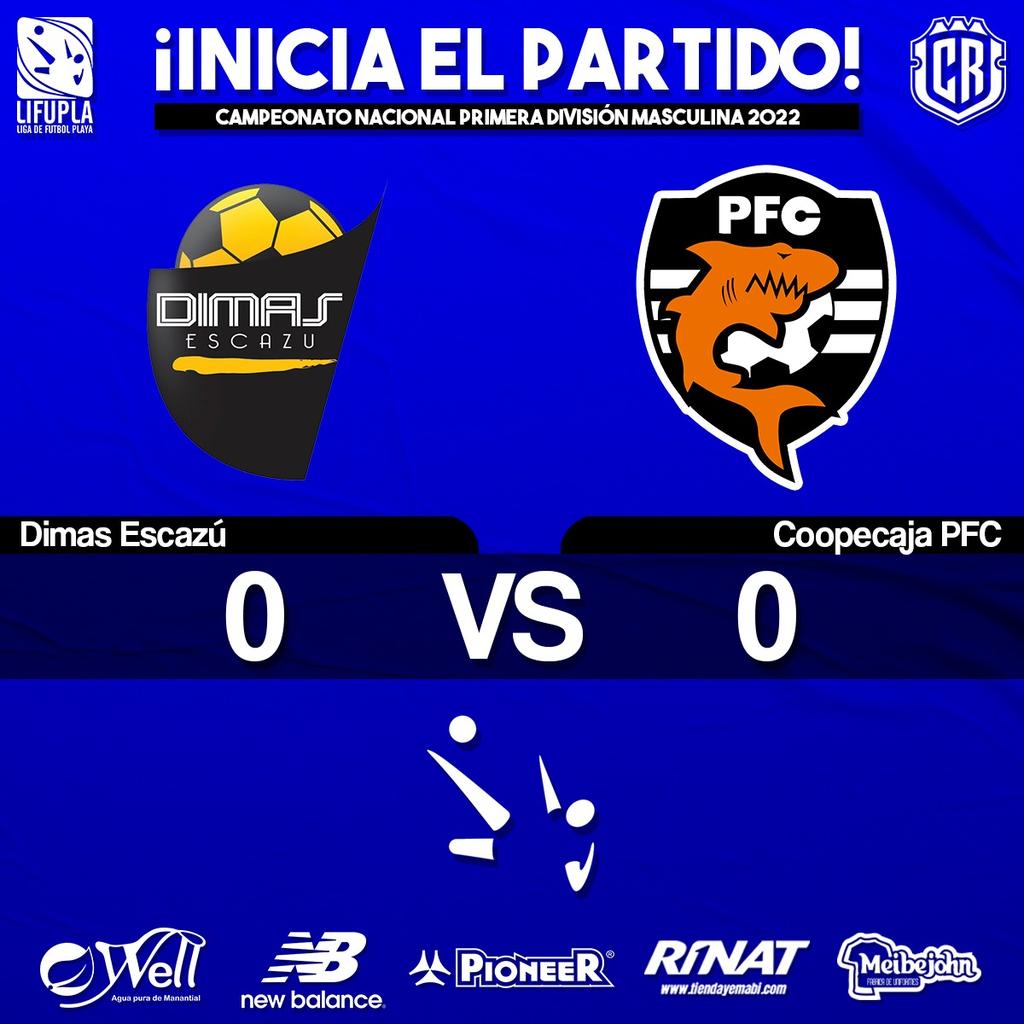 ¡INICIA EL PARTIDO! 🔥🔥🔥 

Dimas Escazú 0-0 Coopecaja PFC 

#PrensaLifupla #LigadeFutbolPlaya