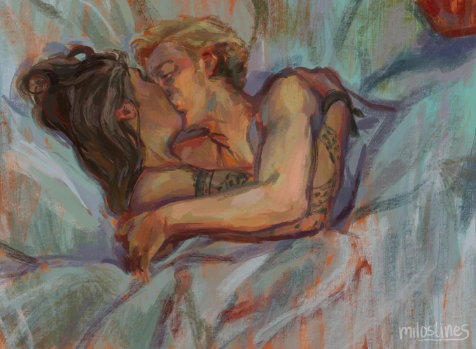 In Bed The Kiss

#OurFlagMeansDeath #ofmd #OFMDfanart 