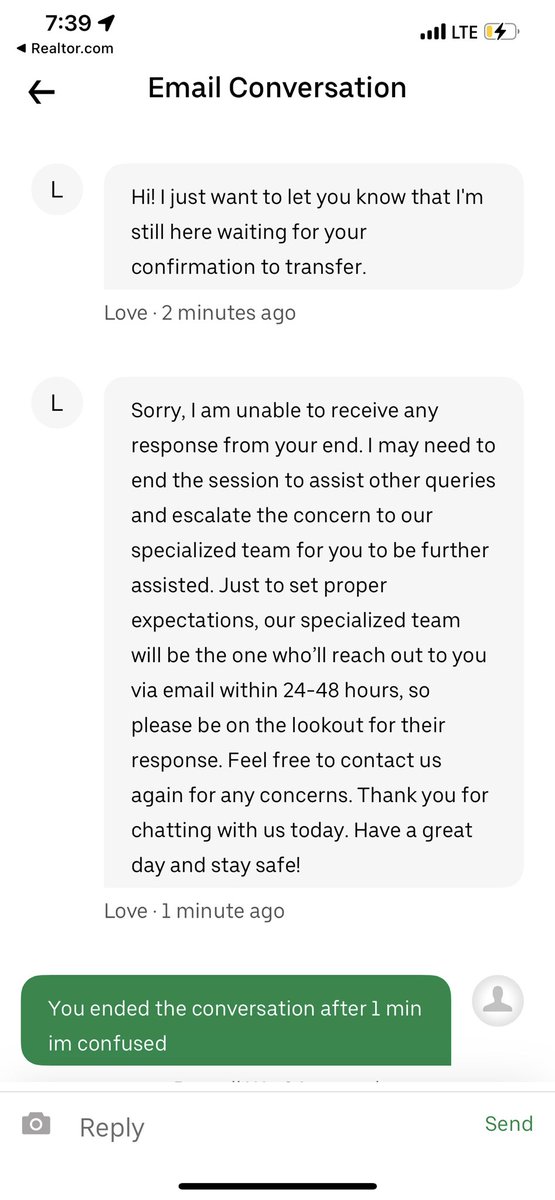 rd_visi0ns's tweet photo. @Uber_Support i have a question if i do not respond in 1 min after you did not get my information you disconnect? Than when I am about to respond after the long ass message you send you discount @DoorDash @DoorDash_Help i coming back this is crazy https://t.co/g3CYVJUpI8
