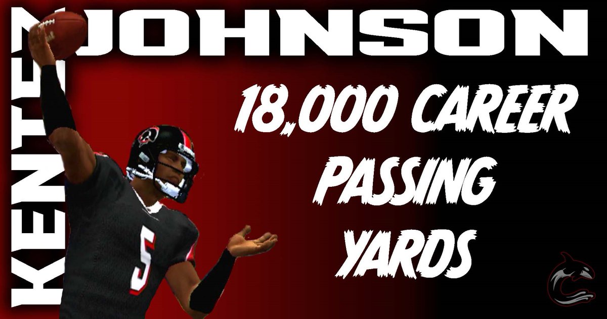 During the our win today, QB Kentez Johnson hit another milestone career when he passed the 18,000 career passing yards mark, ending the day with 18,201! Congrats on the milestone, <a href="/TheTrueKJ5/">Kentez Johnson</a>!
<a href="/simulationfl/">Simulation Football League</a> 
#ApexPredator