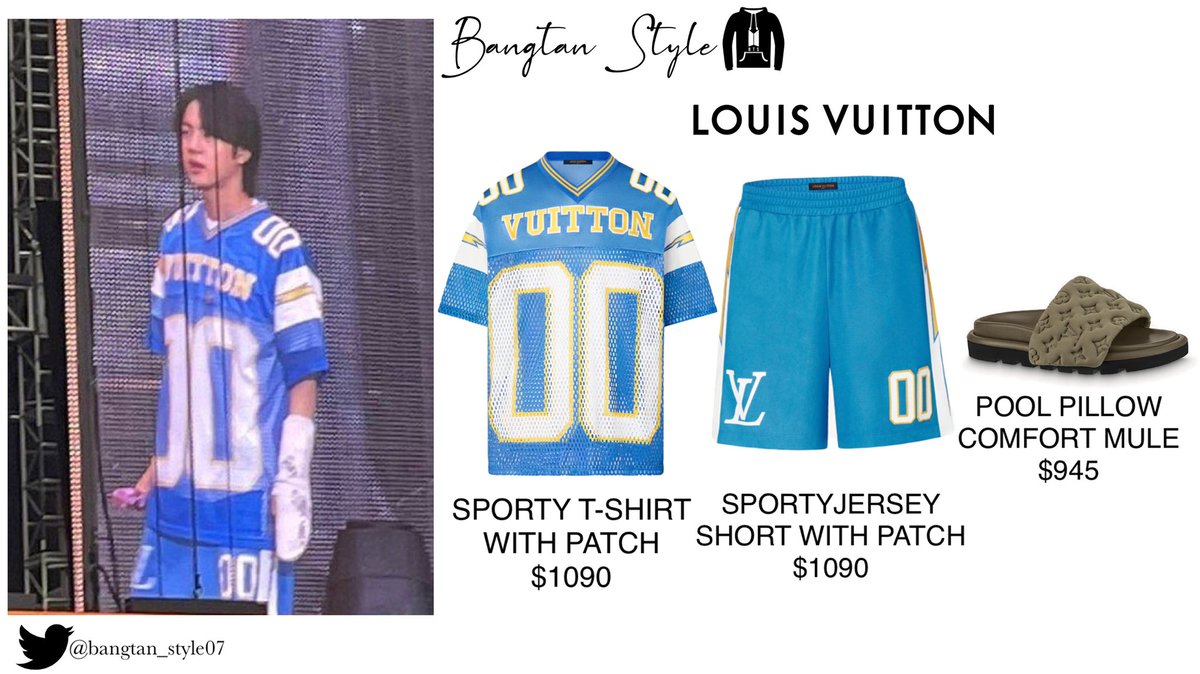 Bangtan Style⁷ (slow) on X: Twitter Post 210912 Namjoon also wears Louis  Vuitton Signature 3D Pocket Monogram T-shirt ($945). #RM #BTS @BTS_twt   / X