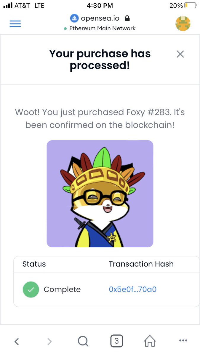 kixnmix's tweet photo. New pick up off the floor @foxyfamNFT https://t.co/FLotzagOl7