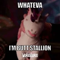 TimmyPWRgamer's tweet photo. @PlayWonderlands my favorite, Butt Stallion GIF. Was a tough decision. #UnicornDay #Giveaway https://t.co/OzI8WL2Rrg