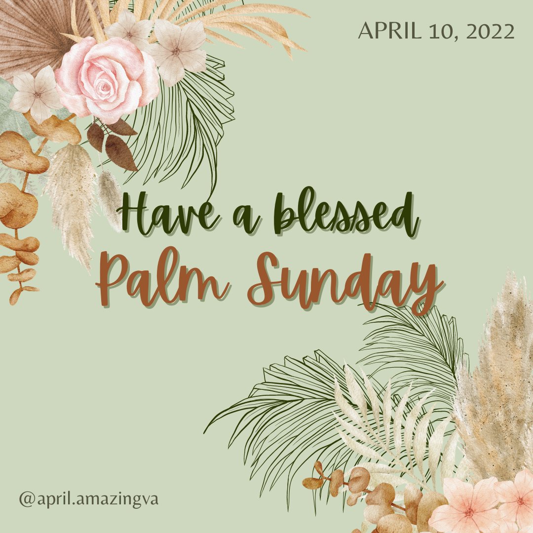 Here's to a blessed #palmsunday! Wishing you all a day full of love and happiness. ❤️
