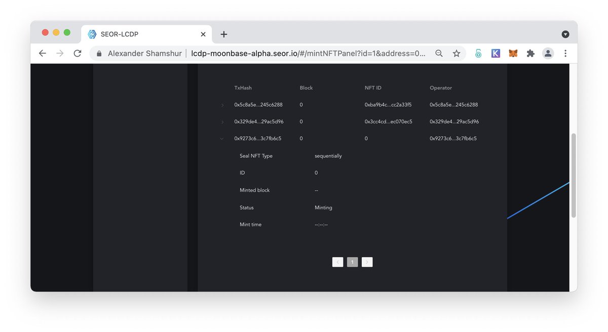 KovVoron's tweet photo. 🦭I have participated in SEOR &amp; Moonbeam Joint Test Campaign for SEOR-LCDP Moonbeam Testnet: Moonbase Alpha

⬇️Come join in us to get the POAP reward

🔗Link: https://t.co/v35lyJDzXO

🟦@SEOR001 @MoonbeamNetwork

🟦#SEOR #Moonbeam #GLMR #Web3 https://t.co/ALfmT0GCnM