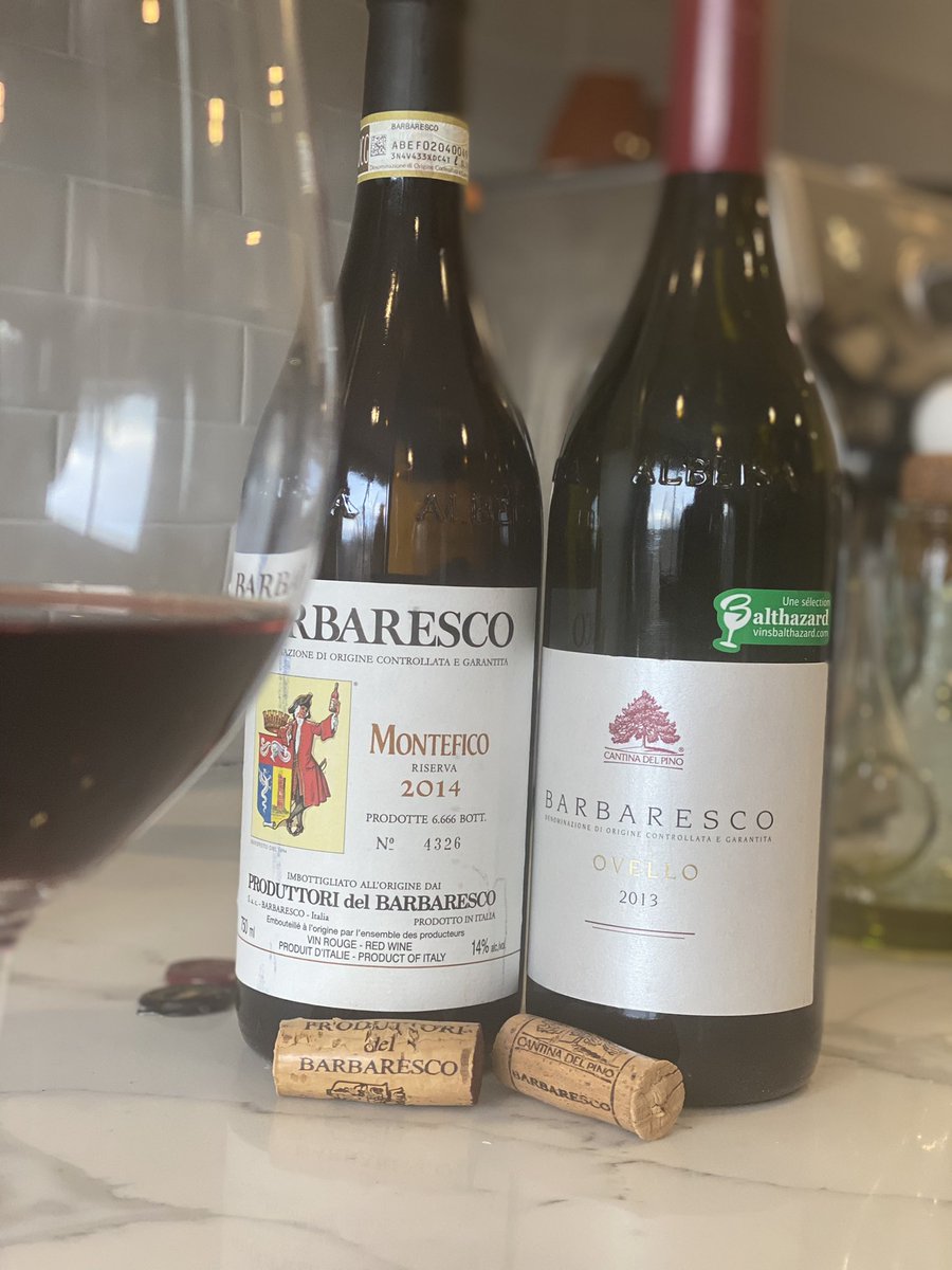 dpen_cc's tweet photo. #barbaresco X2 with @Ahachey101. Popped at 2:30, perfect at dinner. Wife’s sausage risotto delicious too 🔥🍷🍷 #montefico #ovello #nebbiolo #produttoridelbarbaresco #cantinadelpino https://t.co/TAIsoV0rDV