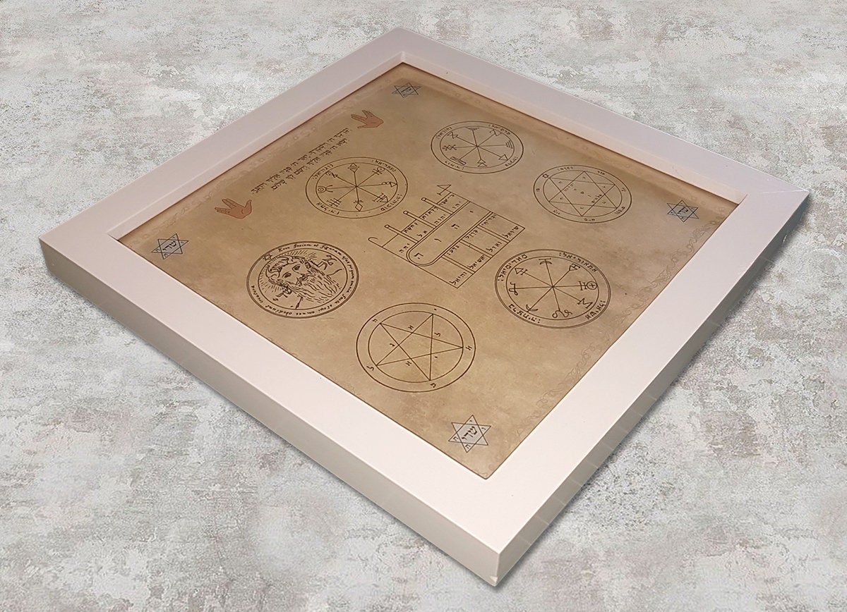 KabbalahInsight's tweet photo. Kabbalistic Mega wall amulet for success in all aspects of life - contains 7 King Solomon seals, the priestly blessing, framed https://t.co/wABazWzJjr #bestofetsy #KabbalahInsights #tarotcards #tarotreading #mandala #amulets #PrintOnPaper https://t.co/gdAIDG7O4m