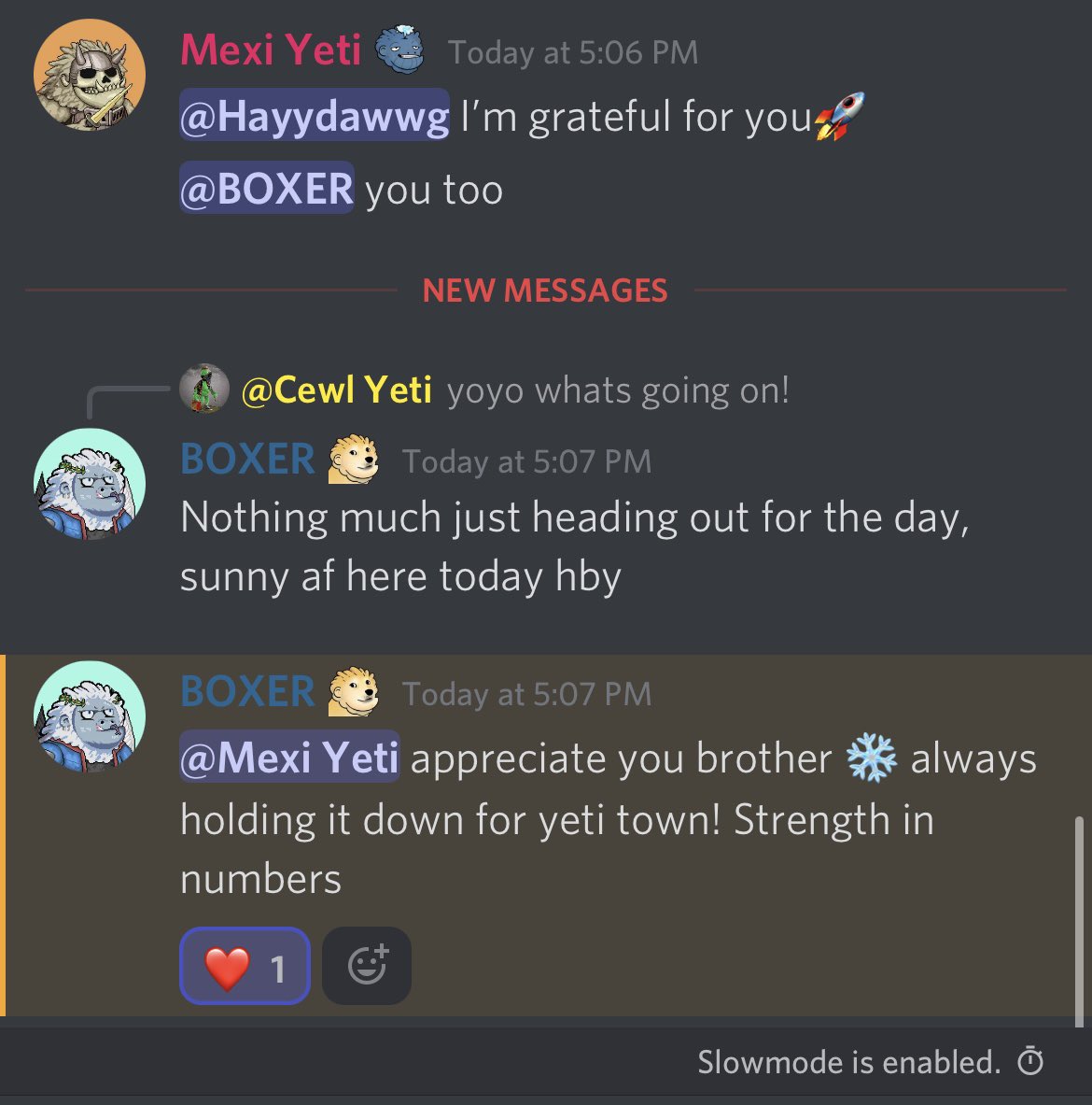 SeattleSale's tweet photo. @alienfrens Grateful for all of my Yetis at @YetiTownNFT , the support has been immense lately. Thank you to everyone single one of you โค๏ธ #YetisTogetherStrong #YetiGang https://t.co/KasQFtI0EK