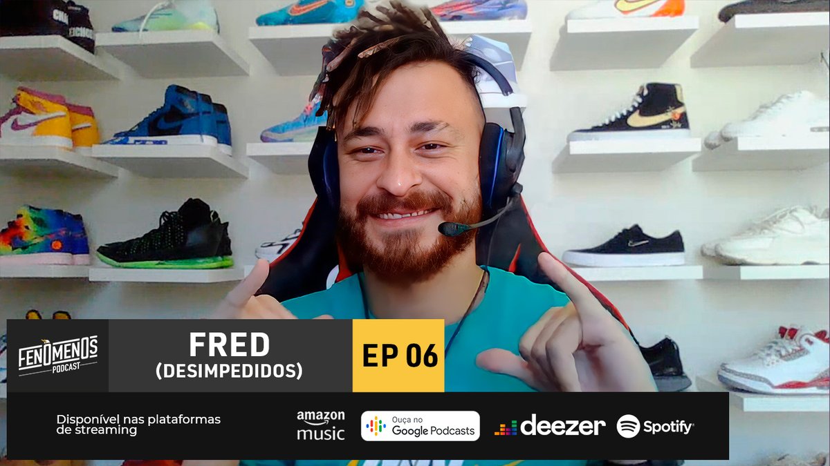 O episódio de hoje do Fenômenos com o <a href="/fred_b12/">FRED BRUNO</a> já está disponível nas maiores plataformas de Streaming!