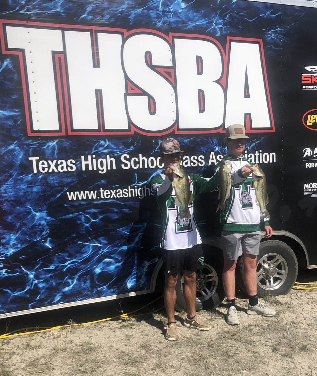 State Bound! Tanner and Logan will be fishing in the THSBA State Tournament on May 14 &amp; 15 on Lake Belton! They finished 43rd out of 327 teams today in the regional tournament!🎣 Way to go boys! 💚🖤@ClubTioga <a href="/CoachChadRogers/">Chad Rogers</a> <a href="/KirklandKeith29/">Keith Kirkland</a>