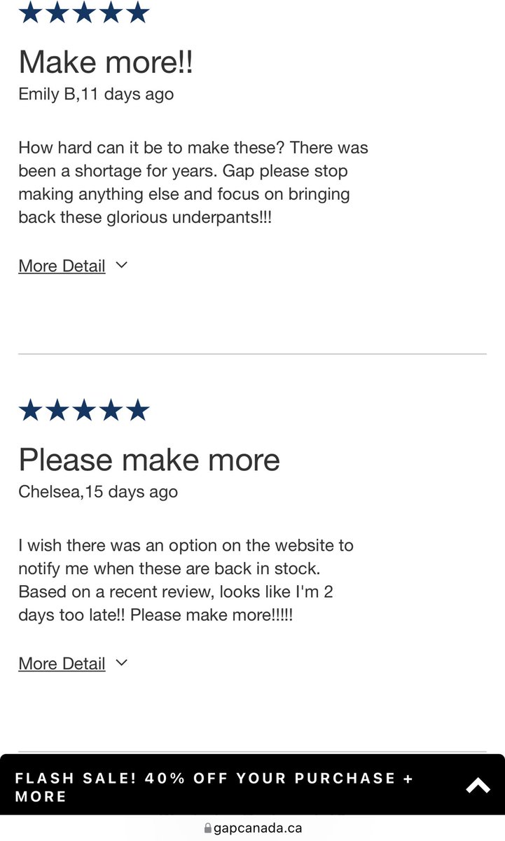 StaceySilvs's tweet photo. @Gap have you seen the reviews on the Breathe High Rise Bikini recently??  The people have spoken! Bring them back into stock! #fillthegap #breathehighrise #bringthemback https://t.co/S12l7Xeug7