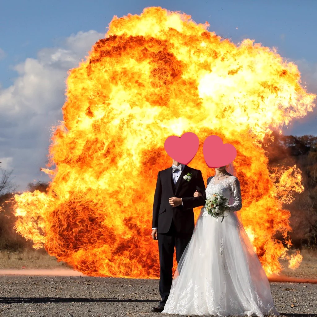 リア充爆破！？結婚式の前撮りで特撮ヒーローになりきろう！