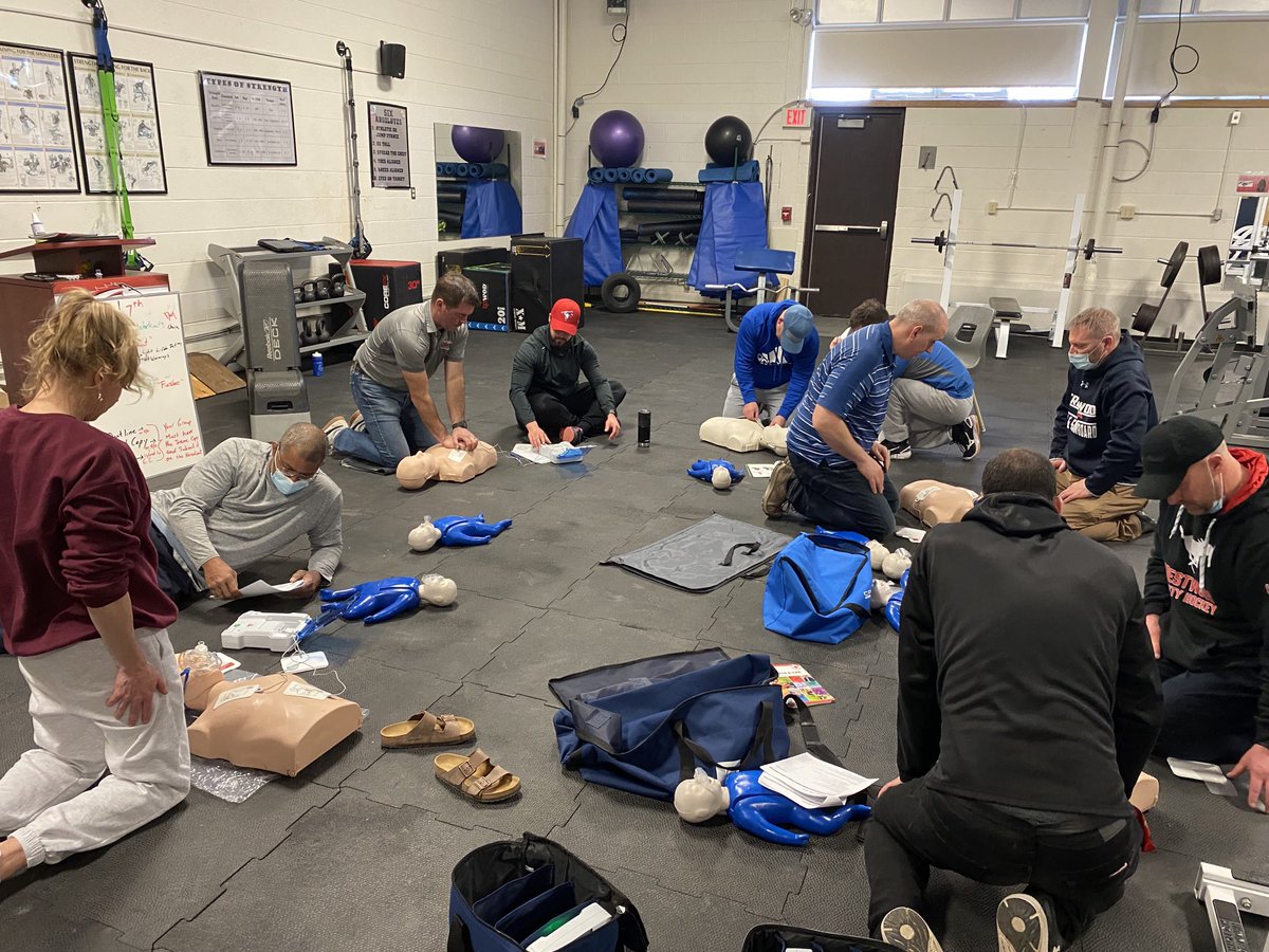 CPR training for Crestwood coaches