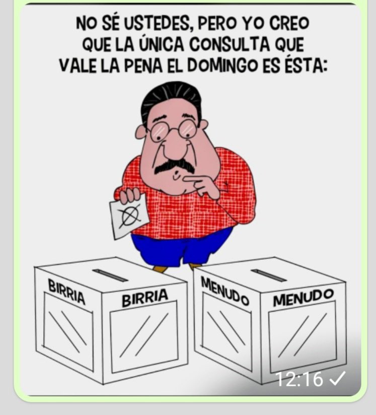 Thomastlahuac's tweet photo. @lopezobrador_ #ULTIMAHORA
No lo olvides primo - hermano,
mañana estará reñida la decisión!
#RevocacionDeMandato https://t.co/rm1ilbWhg4