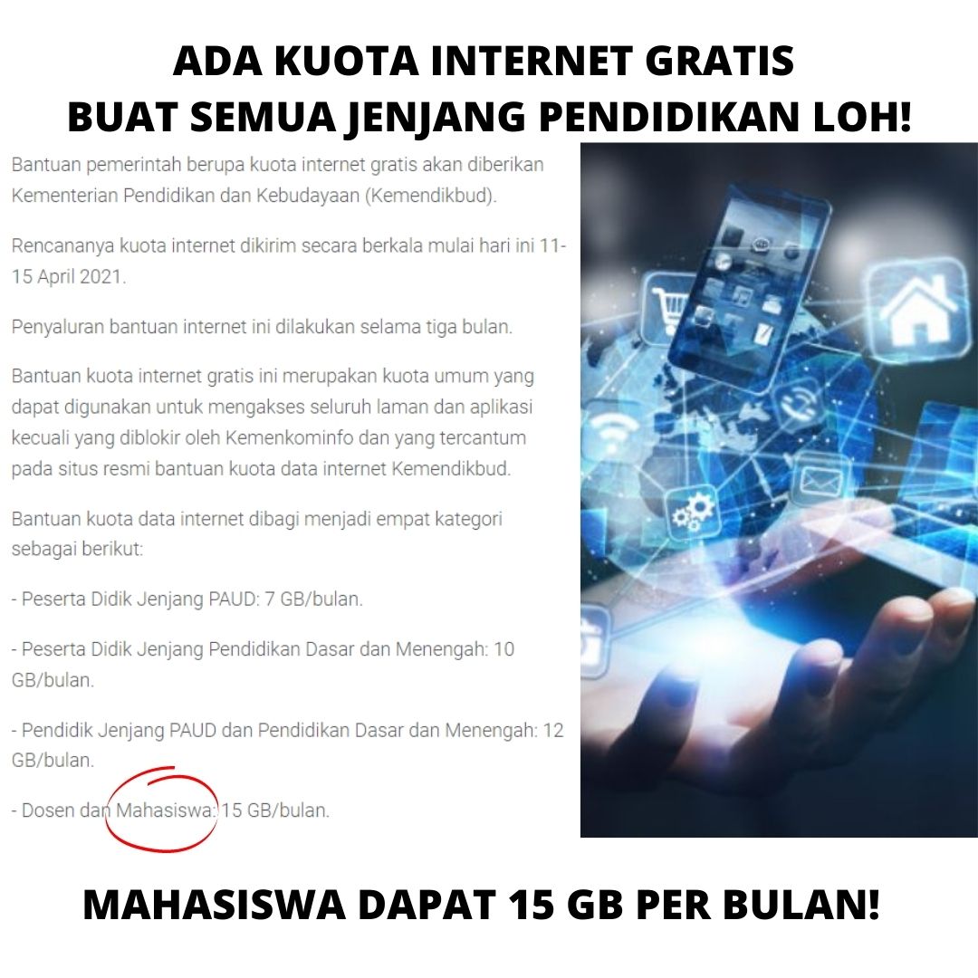 mang_ib's tweet photo. Program Internet Gratis untuk Mahasiswa di Semua Jenjang Pendidikan #AspirasiTanpaProvokasi https://t.co/7zvDQo7w4U