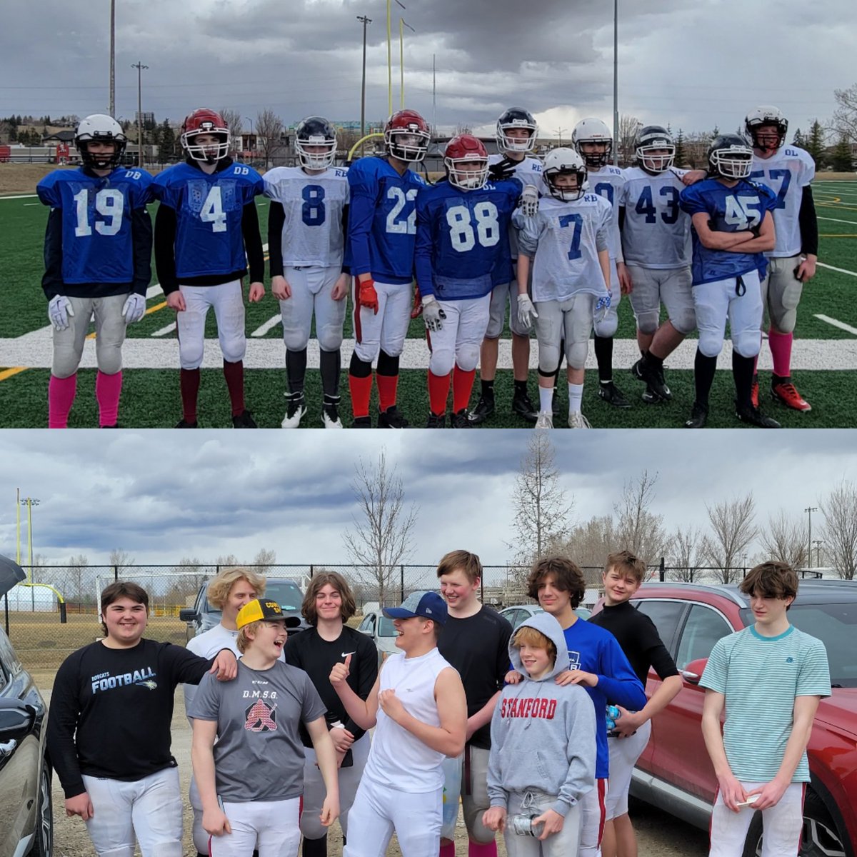 Amazing watching these young men fight for their spot on Team Alberta. After coaching them for years their team colors have changed but they're all still Lions.