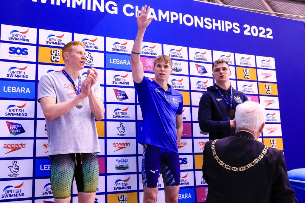 JESSDubaiSport's tweet image. Former student Lewis Burras won the 100 freestyle title at the British Championships in Sheffield recently. He was within 0.01 of the national record and has qualified for the Commonwealth Games in Birmingham later this year