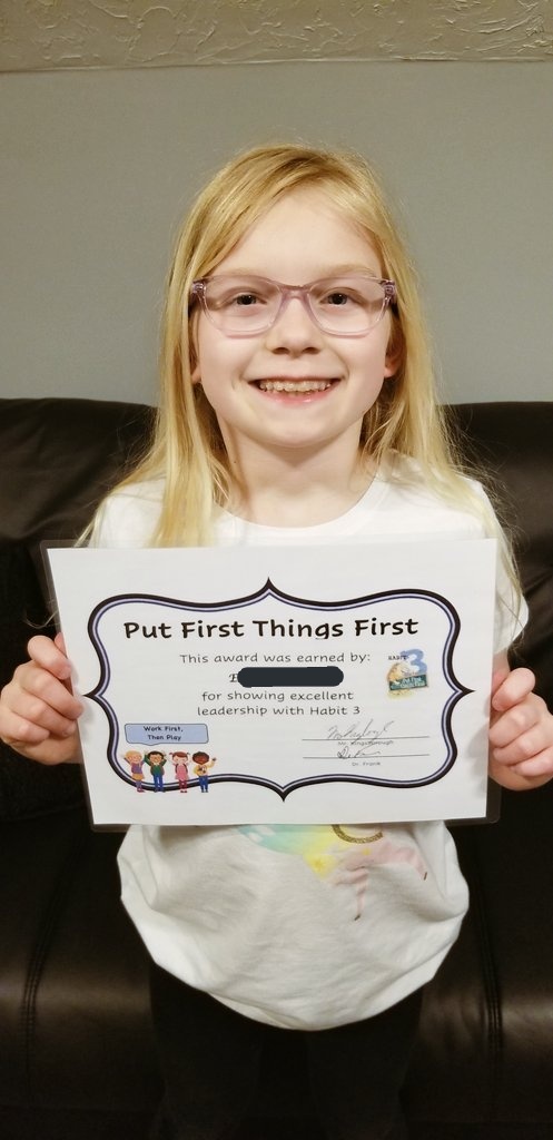 So proud of our Bear Creek 3rd Grade Leader! 🎉 #EASD #BearCreekProud #LeaderInMe #Habit3