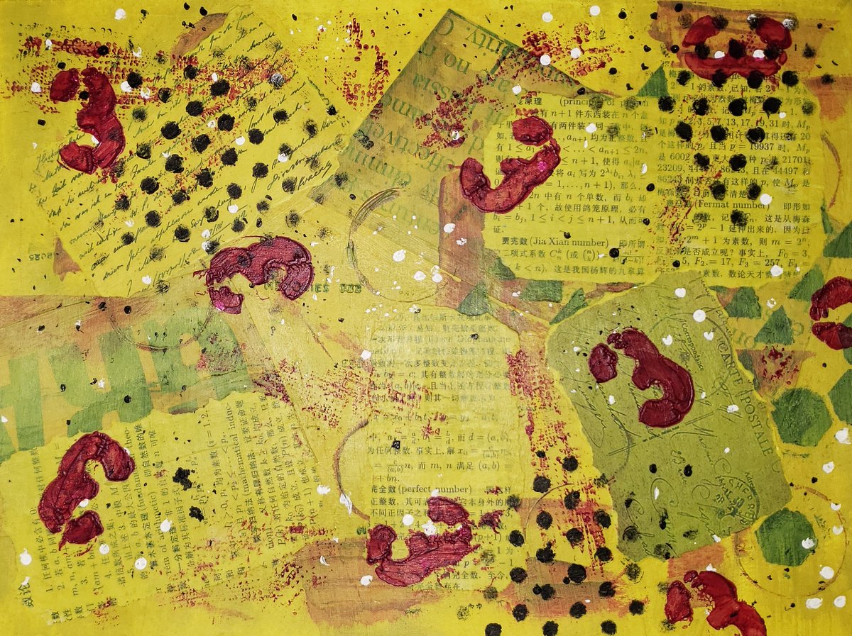 TinaAbstractArt's tweet photo. Behind Red Fives Yellow https://t.co/zvaxOCXSc2