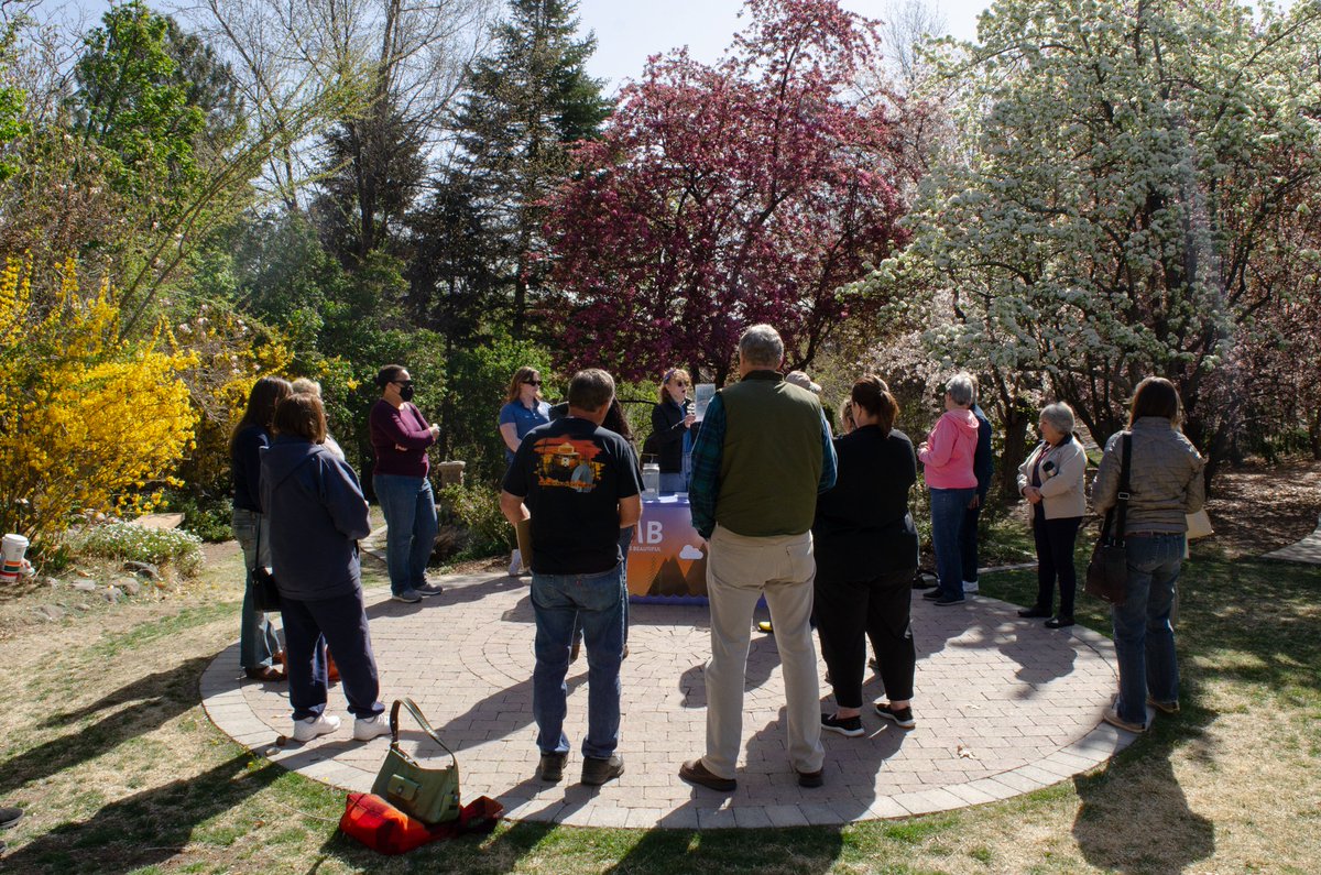JonahSeckel's tweet photo. KTMB and One Truckee River taught a dual landscaping workshop at the Wilbur D. May Arboretum today. 

We learned about the history of the Truckee River watershed, and how to customize designs for our river-friendly yards at home! https://t.co/FyHgdZgJ9B