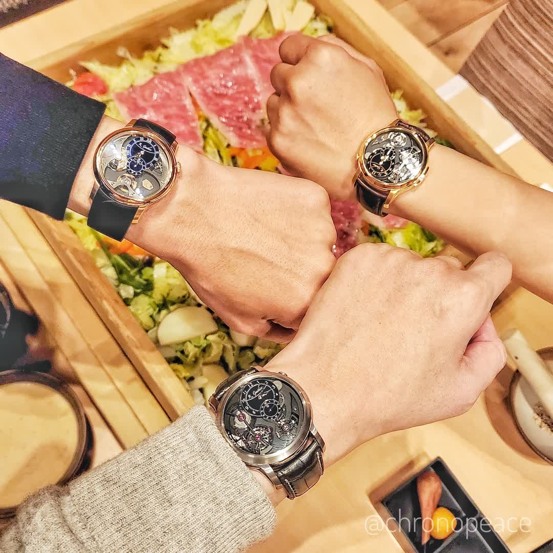 chronopeace's tweet photo. ただでさえレアなローマンゴティエが3本揃うという危険な集まり。クロノセオリーでローマンゴティエの会を催しましょう！ Romain Gauthier GTG.

#romaingauthier #romaingauthierlogicalone #logicalone #ローマンゴティエ #ローマンゴティエロジカルワン #ロジカルワン https://t.co/KF3AnJgN8D
