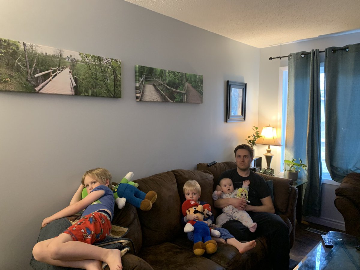 The youngest Focus fans (and Mario collectors). Awesome gaming episode Daddy <a href="/derekputz/">Derek Putz</a>! <a href="/FocusSask/">Focus Saskatchewan</a>