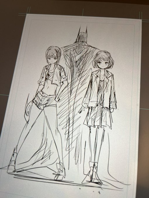 新しくバットマンの長編を
描こうと思ってるので
プロットを練っています! 