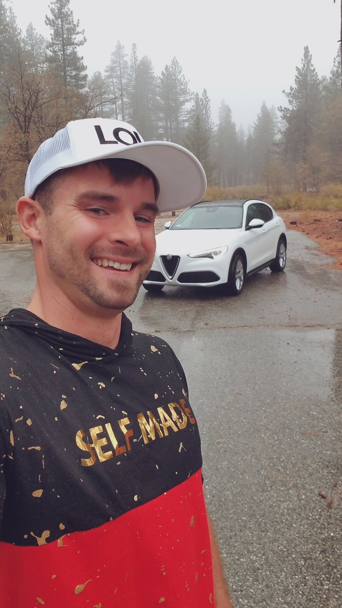 FroemmingAndrew's tweet photo. Cherishing the cooler days before the summer sets in. 
#angelesnationalforest #carguy #alfaromeo https://t.co/sGjt94P9w0