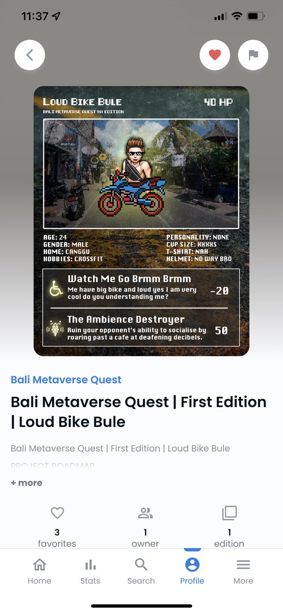 Shitty nft you can buy about BALI METAVERSE