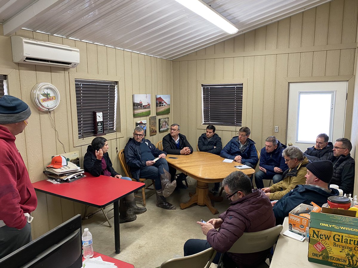 angelabuelo's tweet photo. @DairyMsu’s Paola and I spent part of last week showing MI dairies to a group of 🇪🇸 dairy producers and consultants that wanted to see what MI’s top milk production per cow and udder health was about! Thanks to all the farms that opened their doors! @MichiganMilk @MSUExtension https://t.co/nZLXbqadPR
