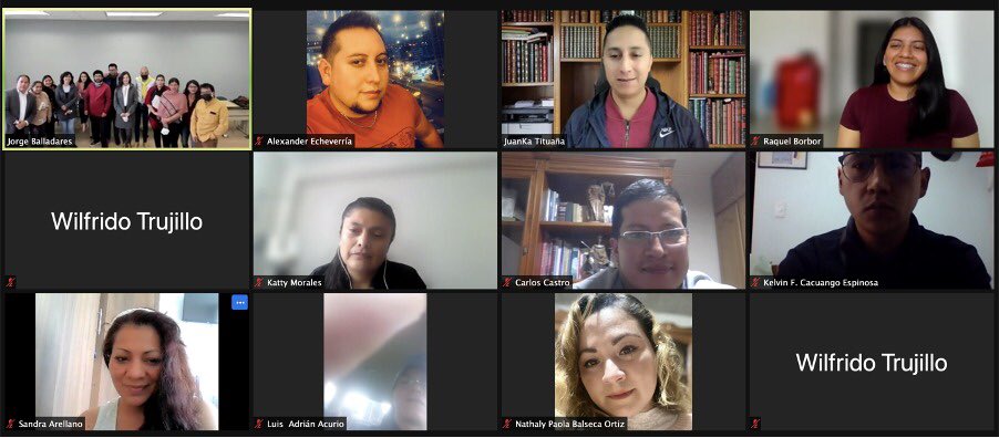 duranllmonica's tweet photo. Clase de seminario de titulación utilizando u-learning, dictada por nuestro coordinador del programa de la #MaestriaTICUASB. Gracias @jorgeballadares por tus enseñanzas, guía y apoyo, en el transcurso de este programa académico de calidad. @uasbecuador @cesarmontanog @jaramich https://t.co/U4fSUKAZ5Q