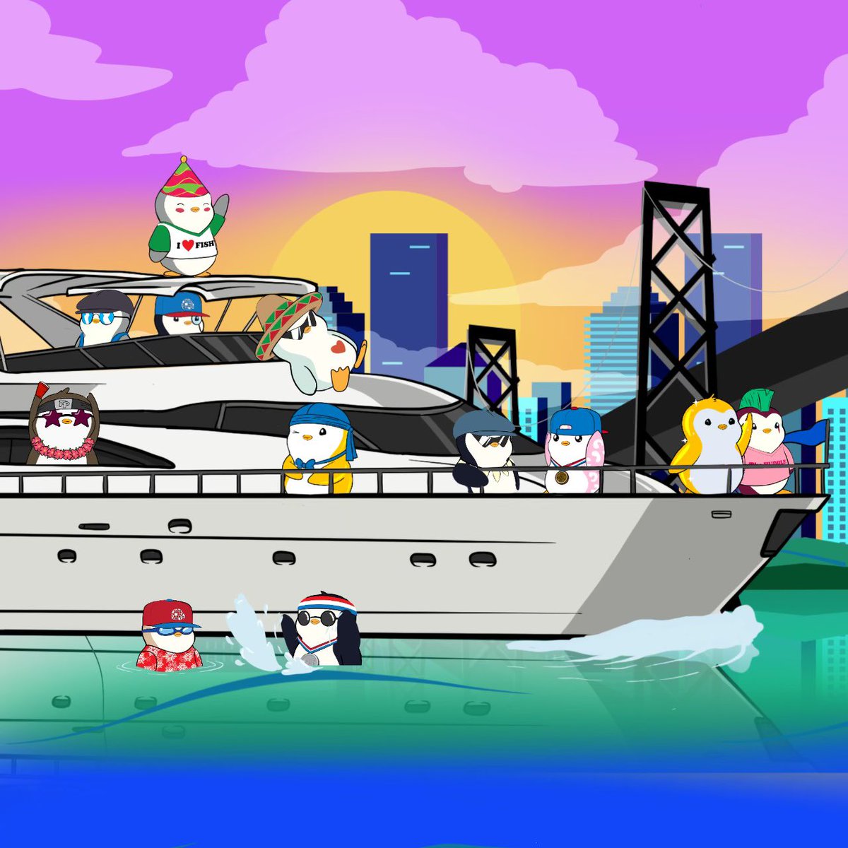 pudgypenguins's tweet photo. Penguins, we will be hosting a yacht party for Miami’s @F1 race on May 7th

Who’s Ready?☀️🅿️🛥

Sign Up Now ⬇️
https://t.co/tnS6yTpoBx https://t.co/BP9eiLY4oV