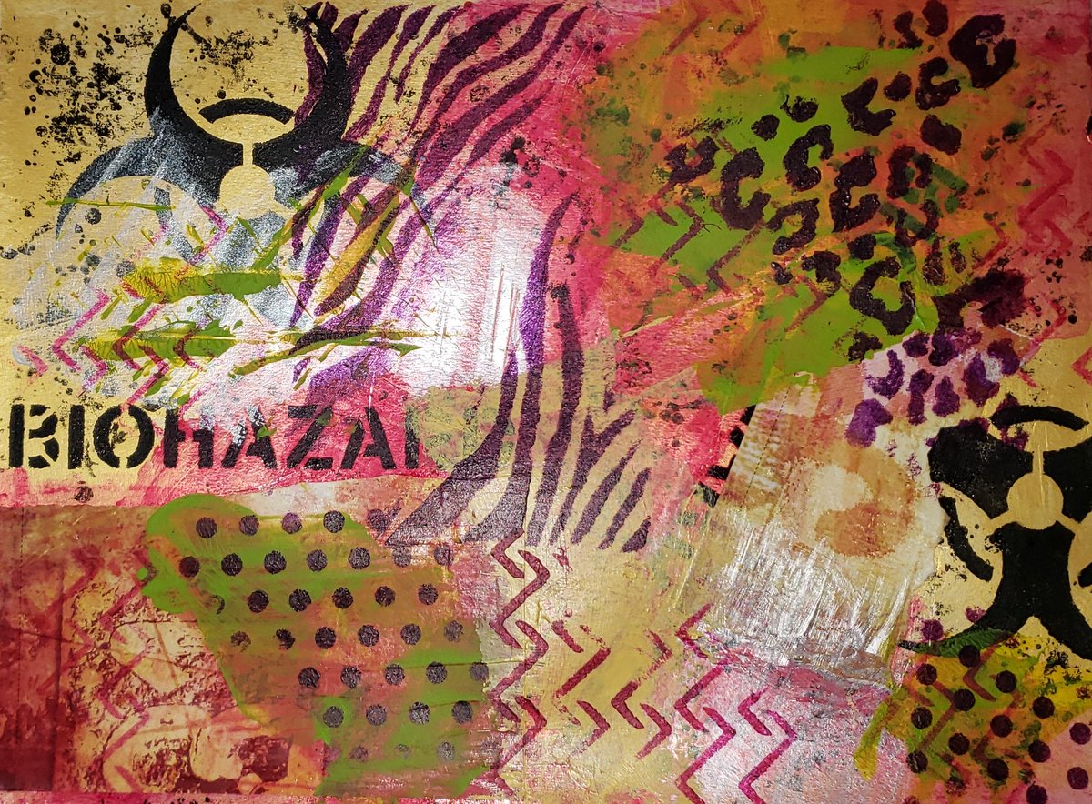 TinaAbstractArt's tweet photo. Biohazard #abstractart #mixedmediacollage #grungeartwork https://t.co/CSGaPZen7M