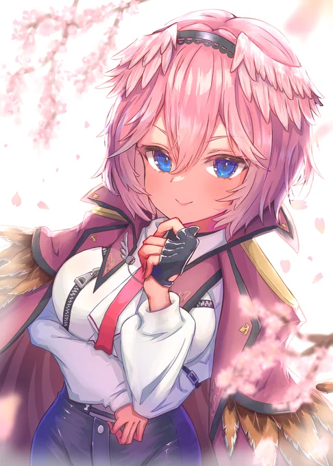 幹部と桜🌸
#Luillust 