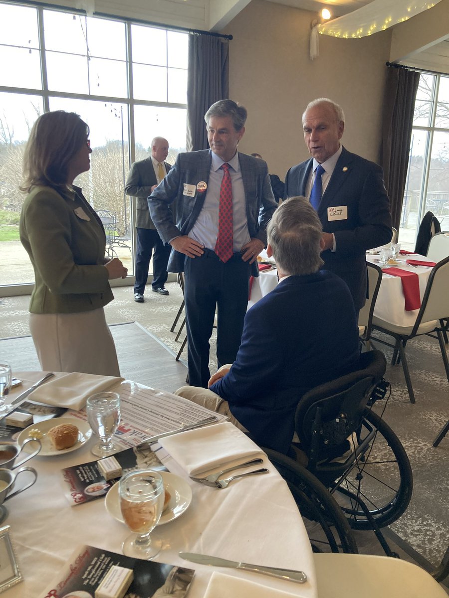 dolan4ohio's tweet photo. With only 2️⃣3️⃣ days until Primary Day there’s no letting up. Tonight we joined fired up conservatives at Lincoln Day Dinners in Geauga County & Trumbull County. Republicans are ready to #KeepOhioRed, take back the US House & Senate, and get America back on the right track! #OHSEN https://t.co/d6ckWzUCuR