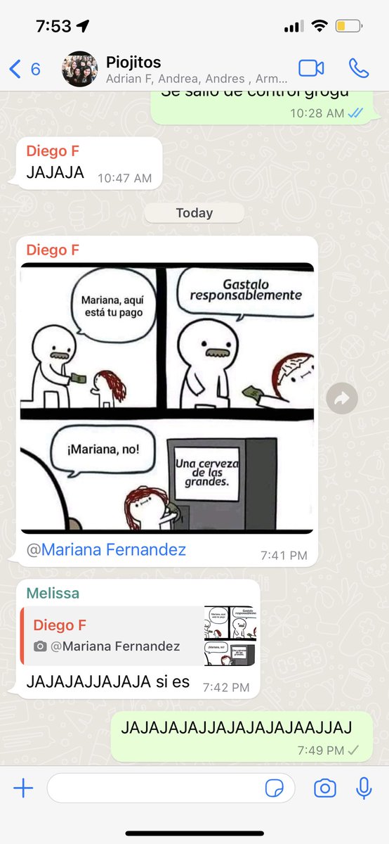 F28Mariana's tweet photo. Gran reputación la que me cargo en la familia https://t.co/QWCnAuAGBa